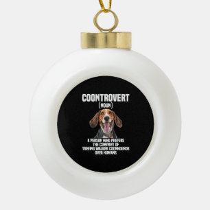 Boule En Céramique Trek Walker Coonhound Lover Chien Coontrovert