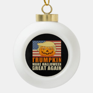 Boule En Céramique Trumpkin Halloween Funny Classic & Basic Design