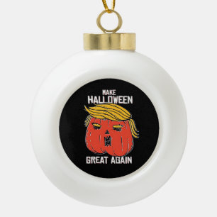 Boule En Céramique Trumpkin Rendre Halloween grand à nouveau classiqu
