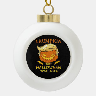 Boule En Céramique Trumpkin Rendre sa grandeur à Halloween - Retro Pu