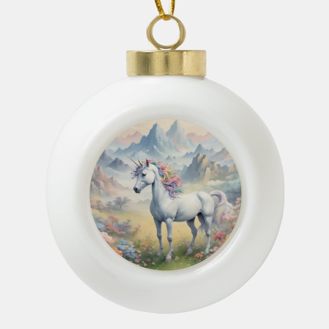 Boule En Céramique Unicorne (Devant)
