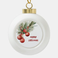 Verre de Noël d'aquarelle