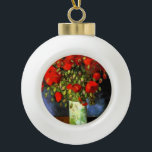 Boule En Céramique Vincent Van Gogh Vase Avec Des Poppies Rouges Art<br><div class="desc">Vase Vincent Van Gogh avec des pavots rouges Vase d'art Vintage floral avec des pavots rouges est une peinture à vie morte réalisée par Vincent van Gogh à Paris en 1886. Vincent Willem van Gogh est un peintre post-impressionniste dont l'oeuvre a eu une influence considérable sur l'art du 20ème siècle....</div>
