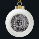 Boule En Céramique vintage chalkboard Greek mythology Gorgon medusa<br><div class="desc">tableau noir accessoires de mode medusa cheveux. tableau vintage mythologie grecque Gorgon medusa décoration et cadeaux medusa pour les amateurs de mythologie grecque.</div>