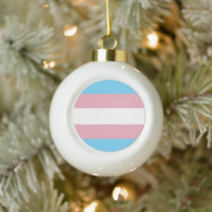 Boule En Céramique Visibilité du drapeau de fierté transgenre de Slip