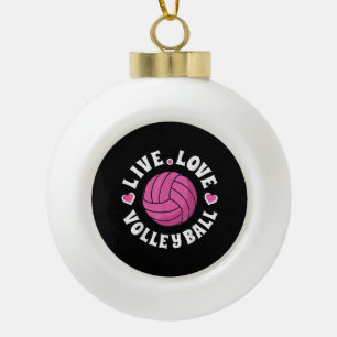 Boule En Céramique Vivez Amour Volleyball Pour Femmes Filles Volleyba