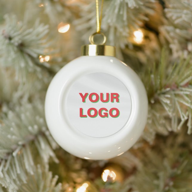 Boule En Céramique Votre LOGO personnalisé préféré Noël (Arbre)