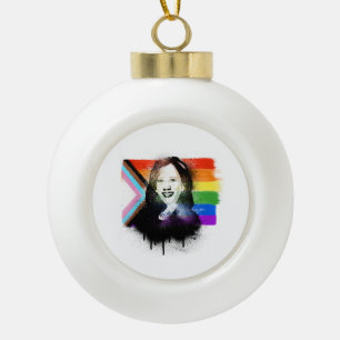 Boule En Céramique VP Kamala Harris LGBTQ Progress Pride Graffiti