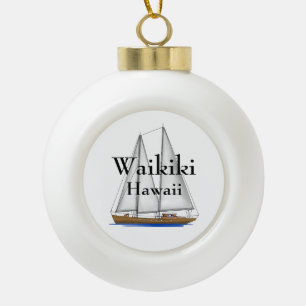 Boule En Céramique Waikiki Hawaï
