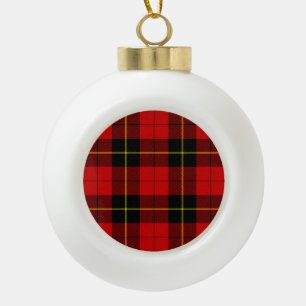 Boule En Céramique Wallace tartan rouge noir plaid