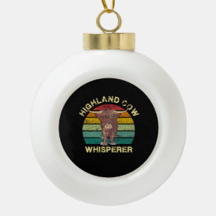 Boule En Céramique Whisperer de vache Highland