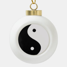 Yin et Yang Black & White Arbre de Noël