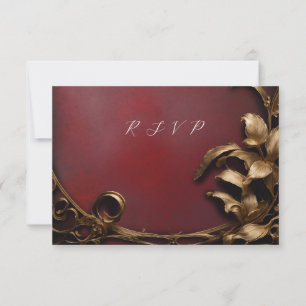 Boule mascarade or et rouge rsvp