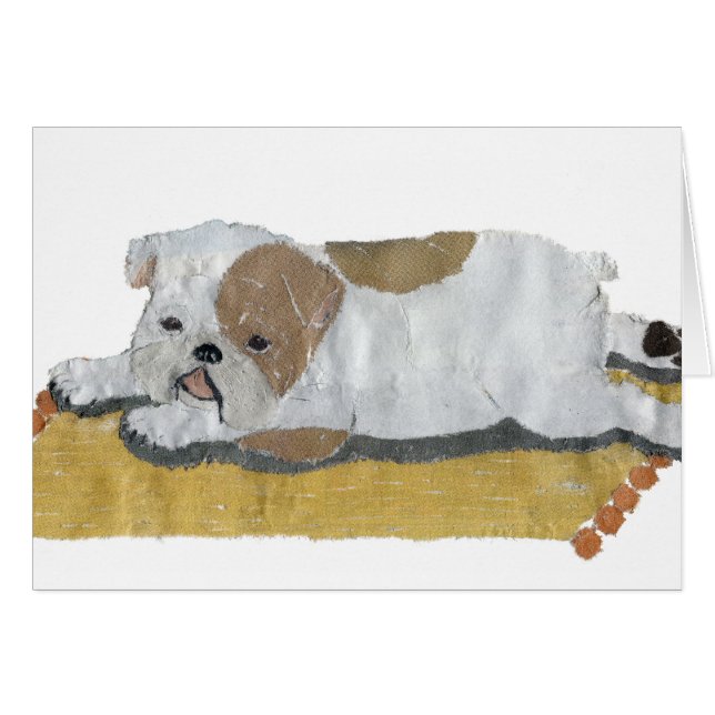 Bouledogue anglais, art lunatique et moderne de (Devant horizontal)