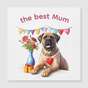 Bouledogue anglais Mastiff meilleure maman fête de