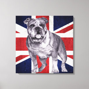 Bouledogue britannique - toile anglaise de