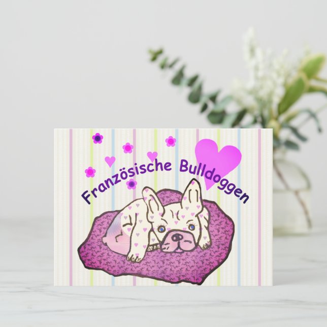 Bouledogue français Anniversaire French Bulldog (Debout devant)