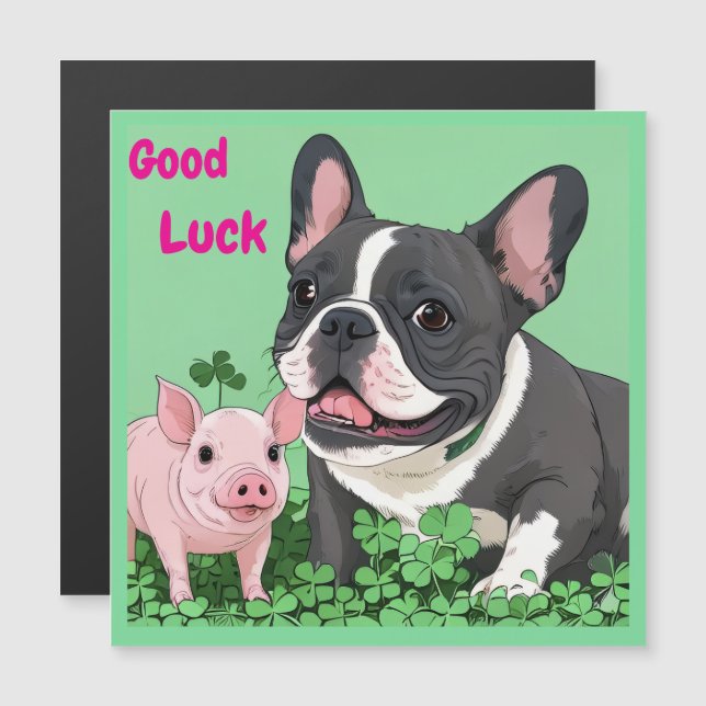 Bouledogue français beaucoup de chance French Bull (Devant / Derrière)