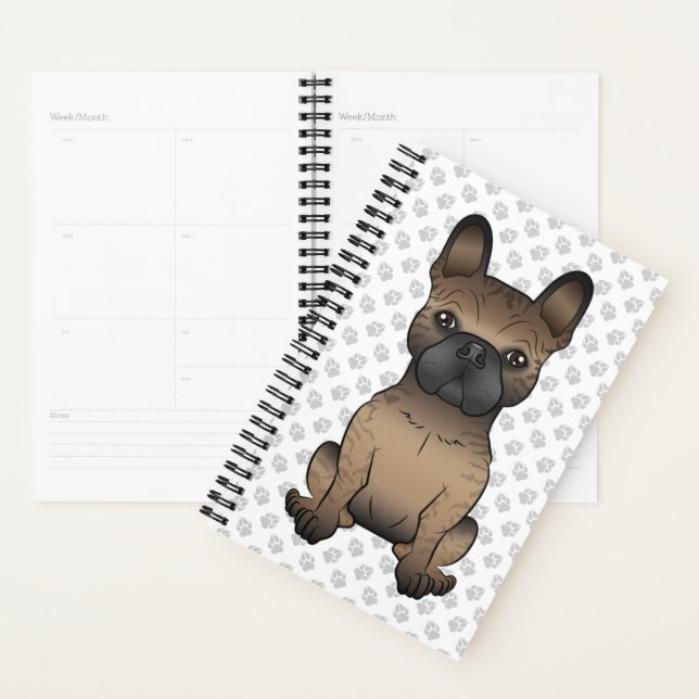 Bouledogue français bringé / Frenchie Chien mignon (Devant avec enveloppe)