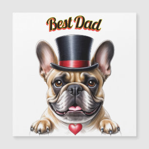 Bouledogue français cœur fête des pères Bulldogue