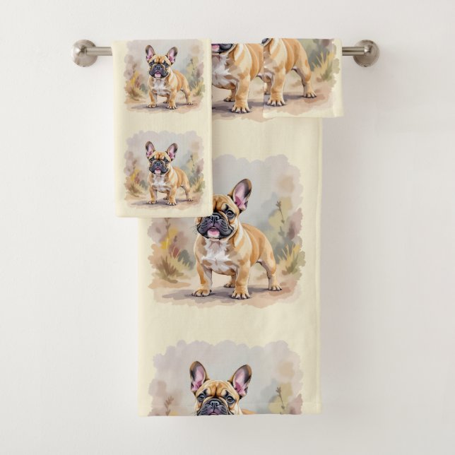 Bouledogue français couleur fauve châtain - joli c (En situation)