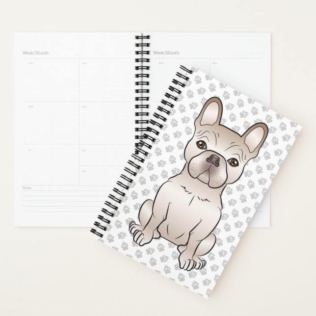 Bouledogue français crème / Chien français et patt (Devant avec enveloppe)