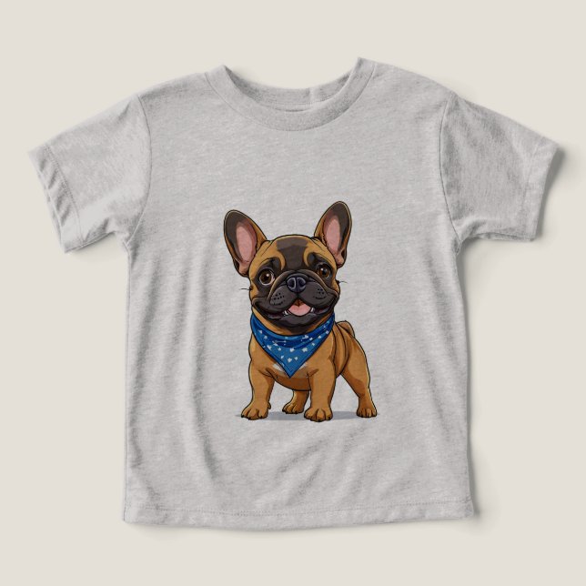 Bouledogue français de style cartoon (Design Recto)