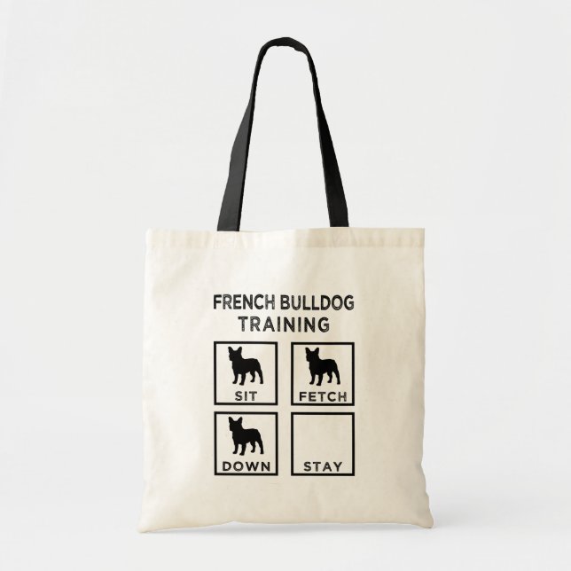 Bouledogue français formant le sac fourre-tout (Devant)