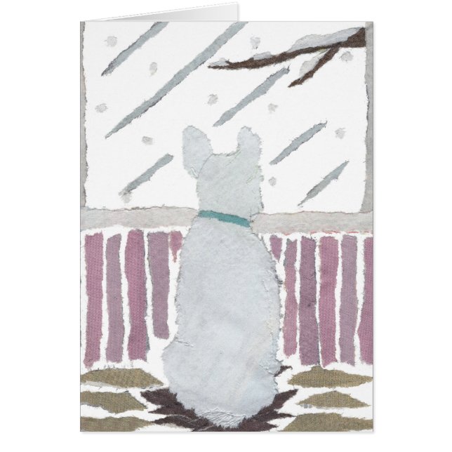 Bouledogue français, Frenchie, neige, hiver, art (Devant)