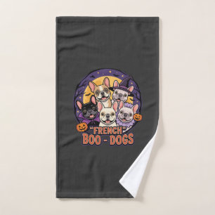 Bouledogue français Halloween Boo Dogs Vector
