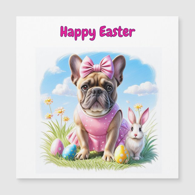 Bouledogue français Joyeuses Pâques French Bulldog (Devant)
