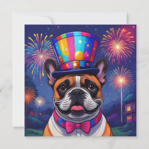 Bouledogue français Nouvel An French Bulldog