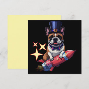 Bouledogue français Nouvel An French Bulldog 