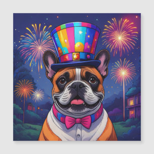 Bouledogue français Nouvel An French Bulldog