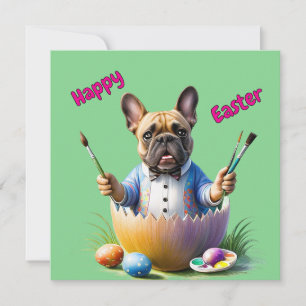 Bouledogue français oeuf de Pâques French Bulldog