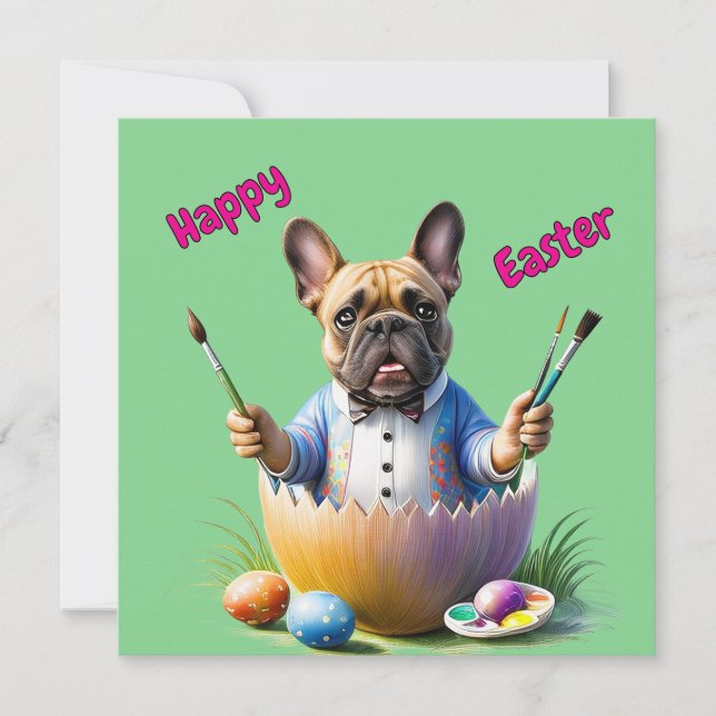 Bouledogue français oeuf de Pâques French Bulldog (Devant)