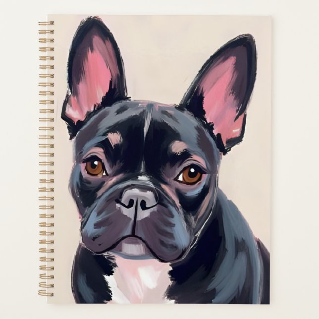 Bouledogue français | Peinture d'animal de compagn (Devant)