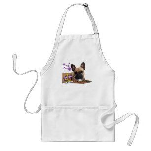 Bouledogue français petite princesse tablier