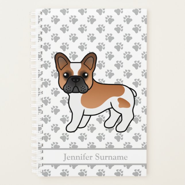 Bouledogue Français Pied Rouge Chien de Dessin Ani (Devant)
