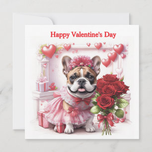 Bouledogue français roses French Bulldog