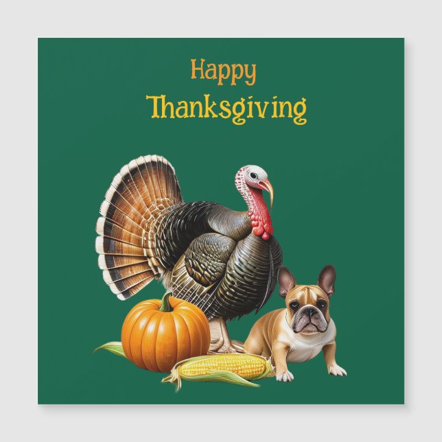 Bouledogue français Thanksgiving French Bulldog (Devant)