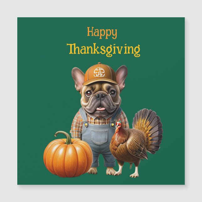Bouledogue français Thanksgiving French Bulldog (Devant)