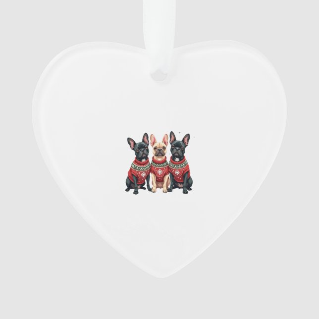Bouledogues français de Noël Xmas Frenchie Chien (devant)