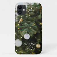 Boules de fête sur le coque iphone de Noël