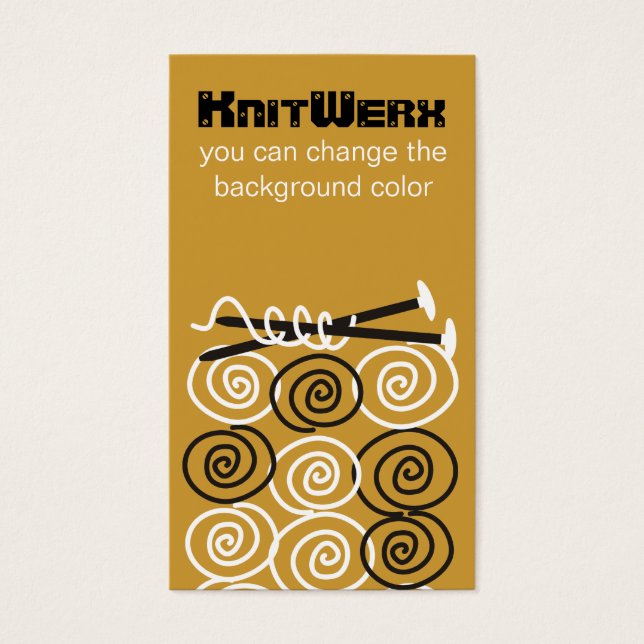 boules de fil gribouillées tricot aiguilles carte  (Devant)