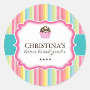 Boules de gâteaux - Stickers emballage