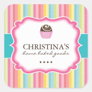 Boules de gâteaux - Stickers emballage