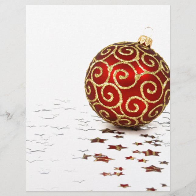 Boules de Noël rouges décoratives (Devant)