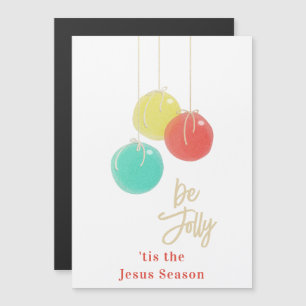 Boules de Noël scintillantes Carte magnétique
