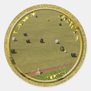 Boules de pelouse d'or 2023 Pièce conçue, Stickers